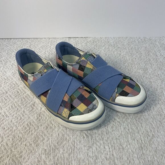 Keen Shoes - Keen Womens 5.5 Elsa III Gore Patchwork Slip-On Blue Straps Sneakers Open Box